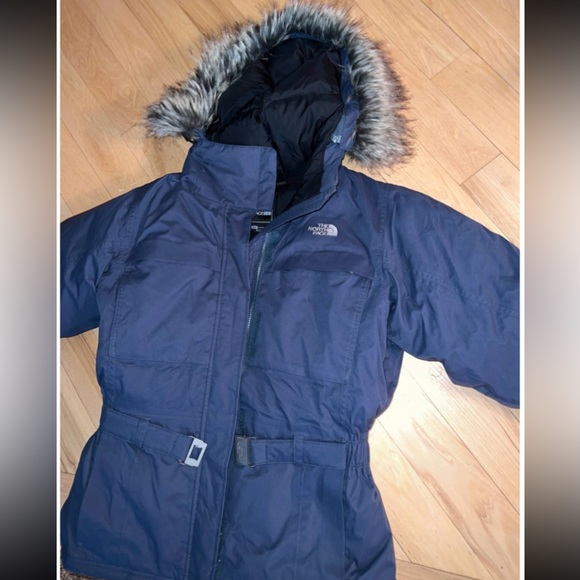 North Face High Vent winter belted jacket coat size M - Picture 5 of 5
